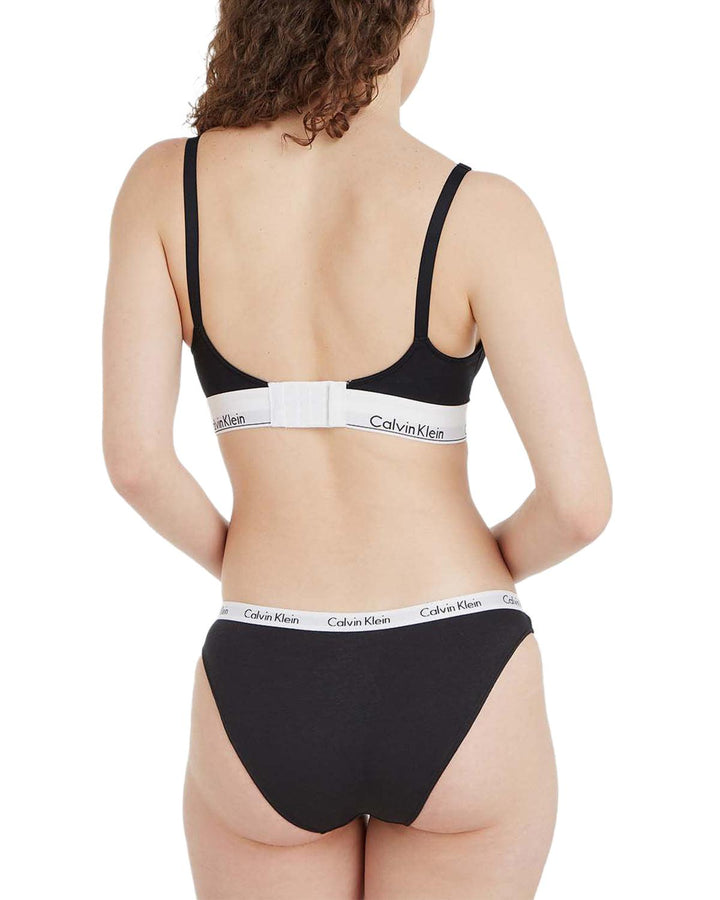 CALVIN KLEIN WOMENS CAROUSEL BIKINI BRIEFS BLACK-Designer Outlet Sales