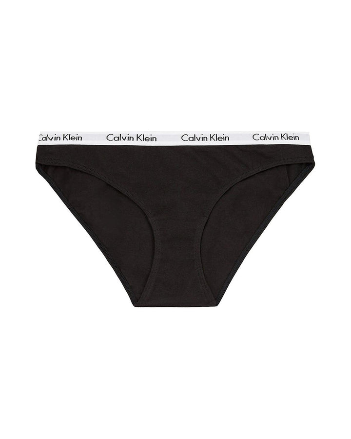 CALVIN KLEIN WOMENS CAROUSEL BIKINI BRIEFS BLACK-Designer Outlet Sales