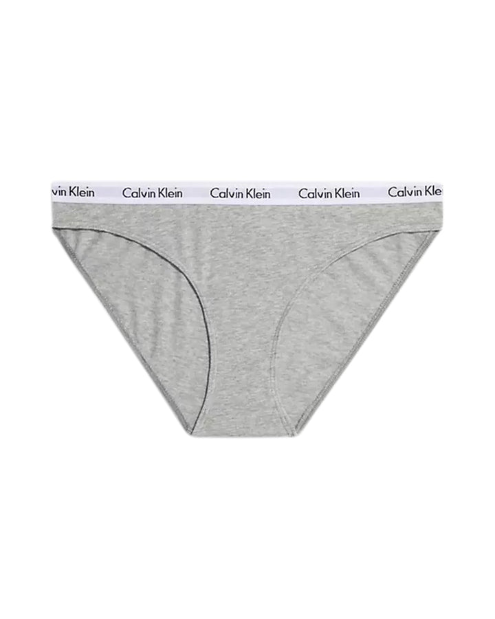 CALVIN KLEIN WOMENS CAROUSEL BIKINI BRIEFS GREY HEATHER-Designer Outlet Sales