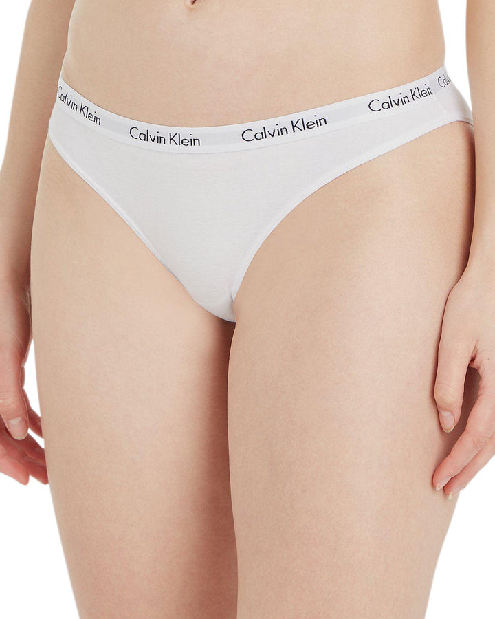 CALVIN KLEIN WOMENS CAROUSEL BIKINI BRIEFS WHITE-Designer Outlet Sales