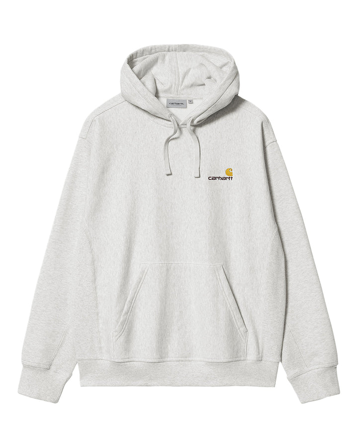 CARHARTT WIP MENS AMERICAN SCRIPT HOODIE ASH HEATHER-Designer Outlet Sales