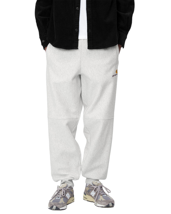 CARHARTT WIP MENS AMERICAN SCRIPT JOGGING PANTS ASH HEATHER-Designer Outlet Sales