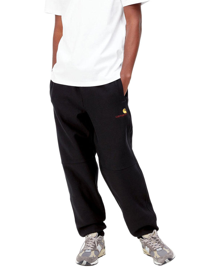 CARHARTT WIP MENS AMERICAN SCRIPT JOGGING PANTS BLACK-Designer Outlet Sales