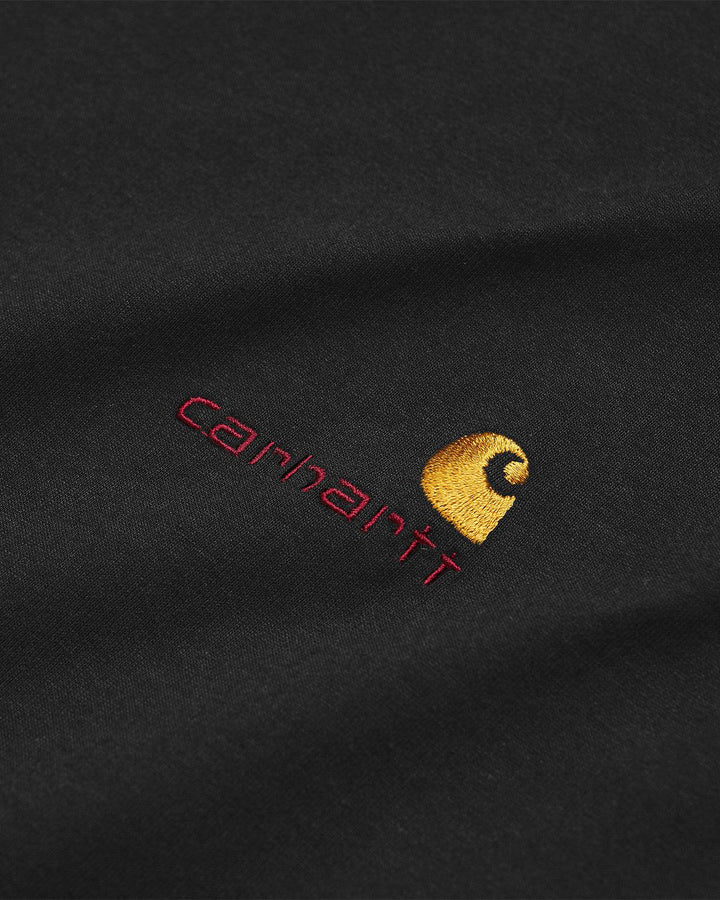 CARHARTT WIP MENS AMERICAN SCRIPT LS T-SHIRT BLACK-Designer Outlet Sales