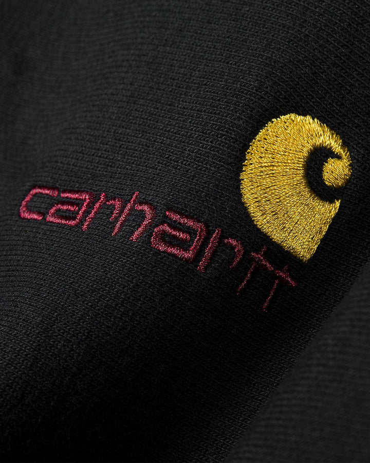 CARHARTT WIP MENS AMERICAN SCRIPT SWEATSHIRT BLACK-Designer Outlet Sales