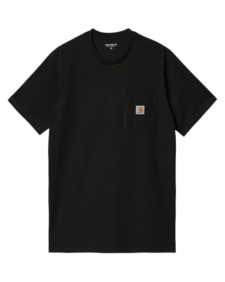 CARHARTT WIP MENS ICON POCKET T-SHIRT DARK NAVY-Designer Outlet Sales