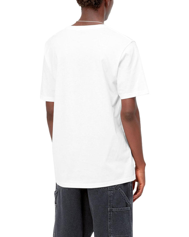 CARHARTT WIP MENS ICON POCKET T-SHIRT WHITE-Designer Outlet Sales