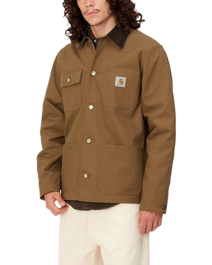 CARHARTT WIP MENS MICHIGAN COAT (WINTER) HAMILTON BROWN TOBACCO-Designer Outlet Sales