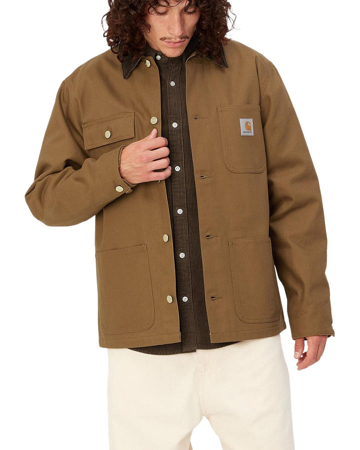 CARHARTT WIP MENS MICHIGAN COAT (WINTER) HAMILTON BROWN TOBACCO-Designer Outlet Sales