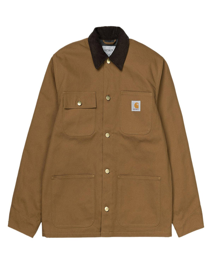 CARHARTT WIP MENS MICHIGAN COAT (WINTER) HAMILTON BROWN TOBACCO-Designer Outlet Sales