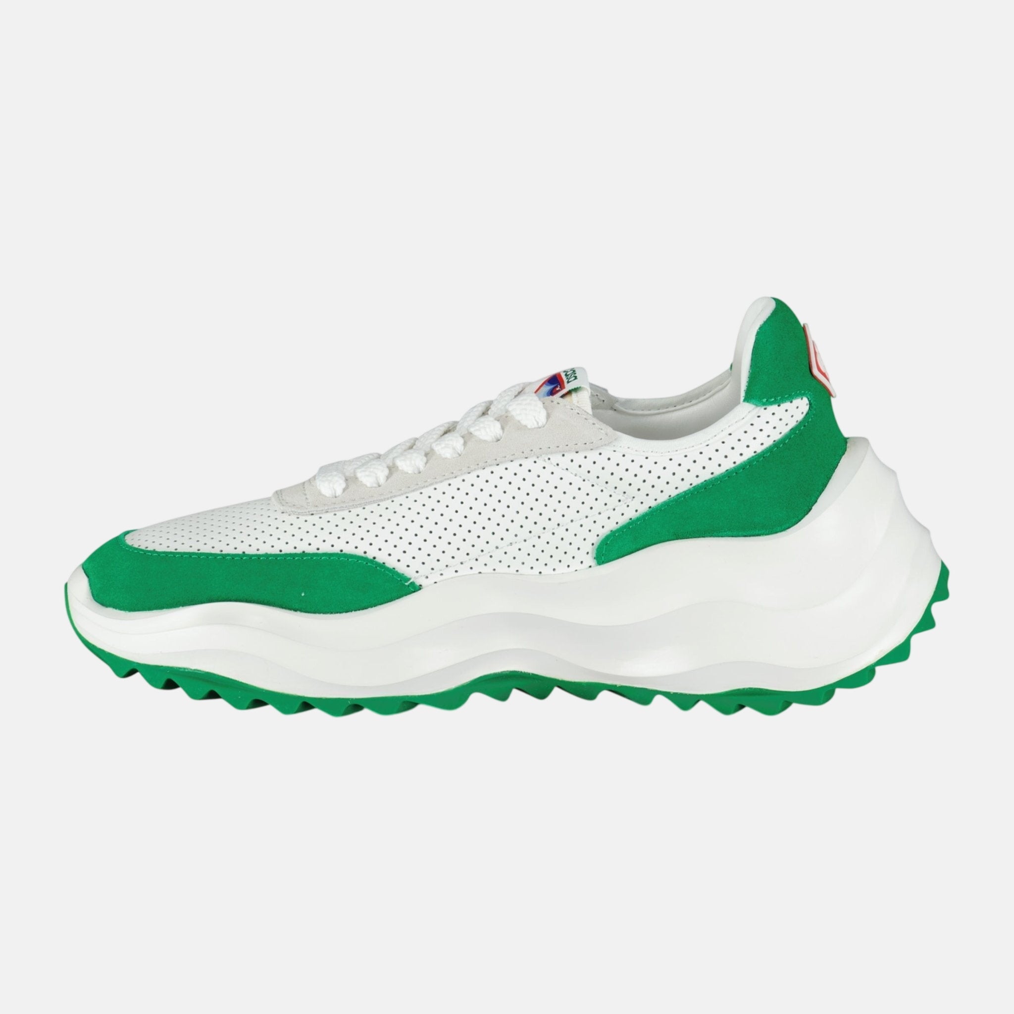 Casablanca Atlantis Chunky Sneakers White Green – sku-57913585762685 | Studio DOS by Designer Outlet Sales