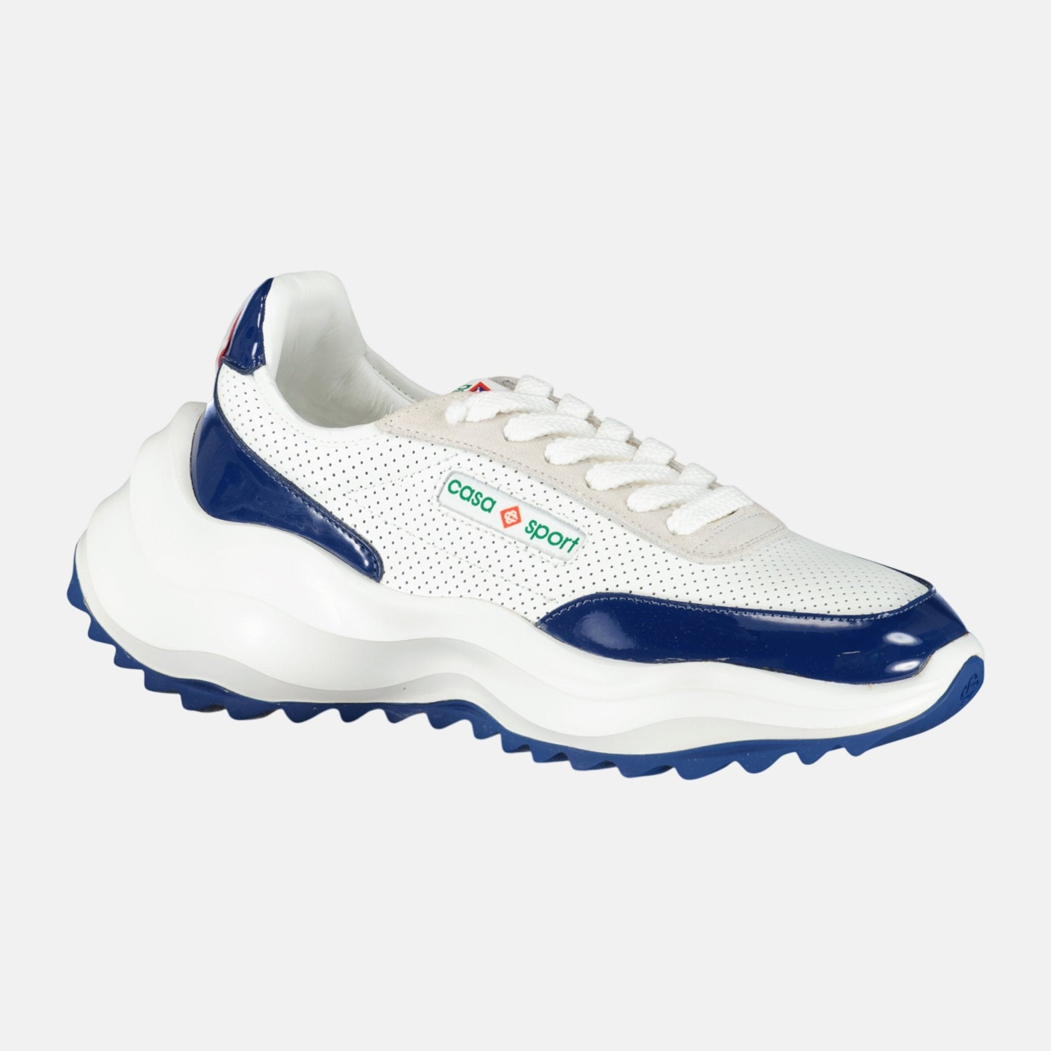 Casablanca Atlantis Chunky Sneakers White Navy – sku-57913660998013 | Studio DOS by Designer Outlet Sales