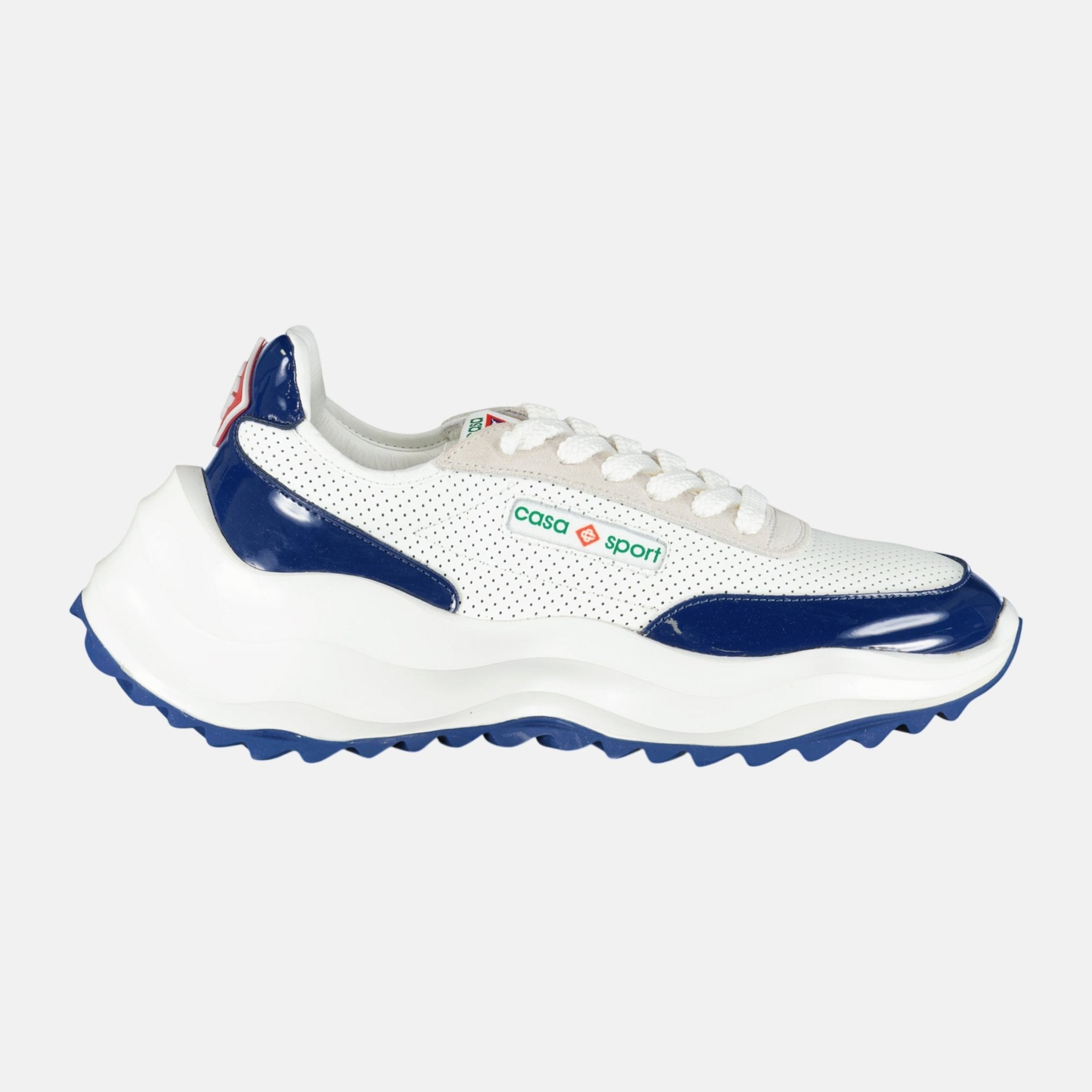 Casablanca Atlantis Chunky Sneakers White Navy – sku-57913660998013 | Studio DOS by Designer Outlet Sales