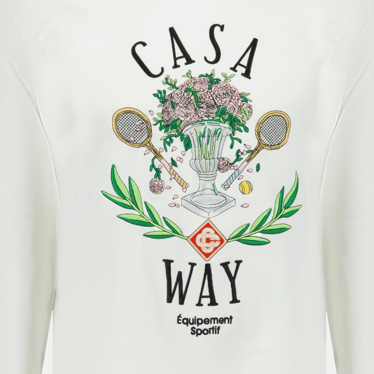Casablanca 'Casa Way' Graphic Print Sweatshirt White – C33 | Studio DOS by Designer Outlet Sales