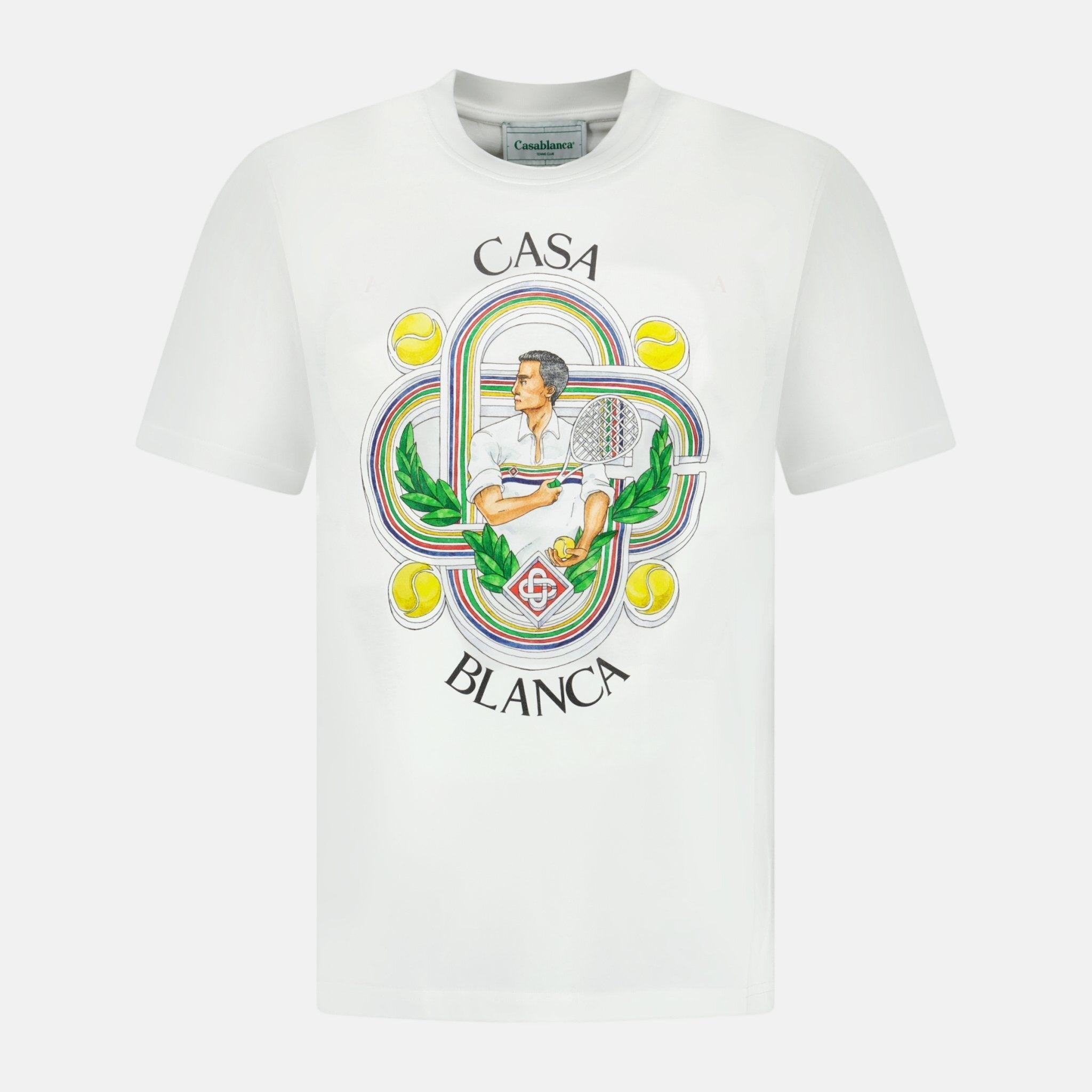 Casablanca 'Le Joueur' T-Shirt White – C66 | Studio DOS by Designer Outlet Sales