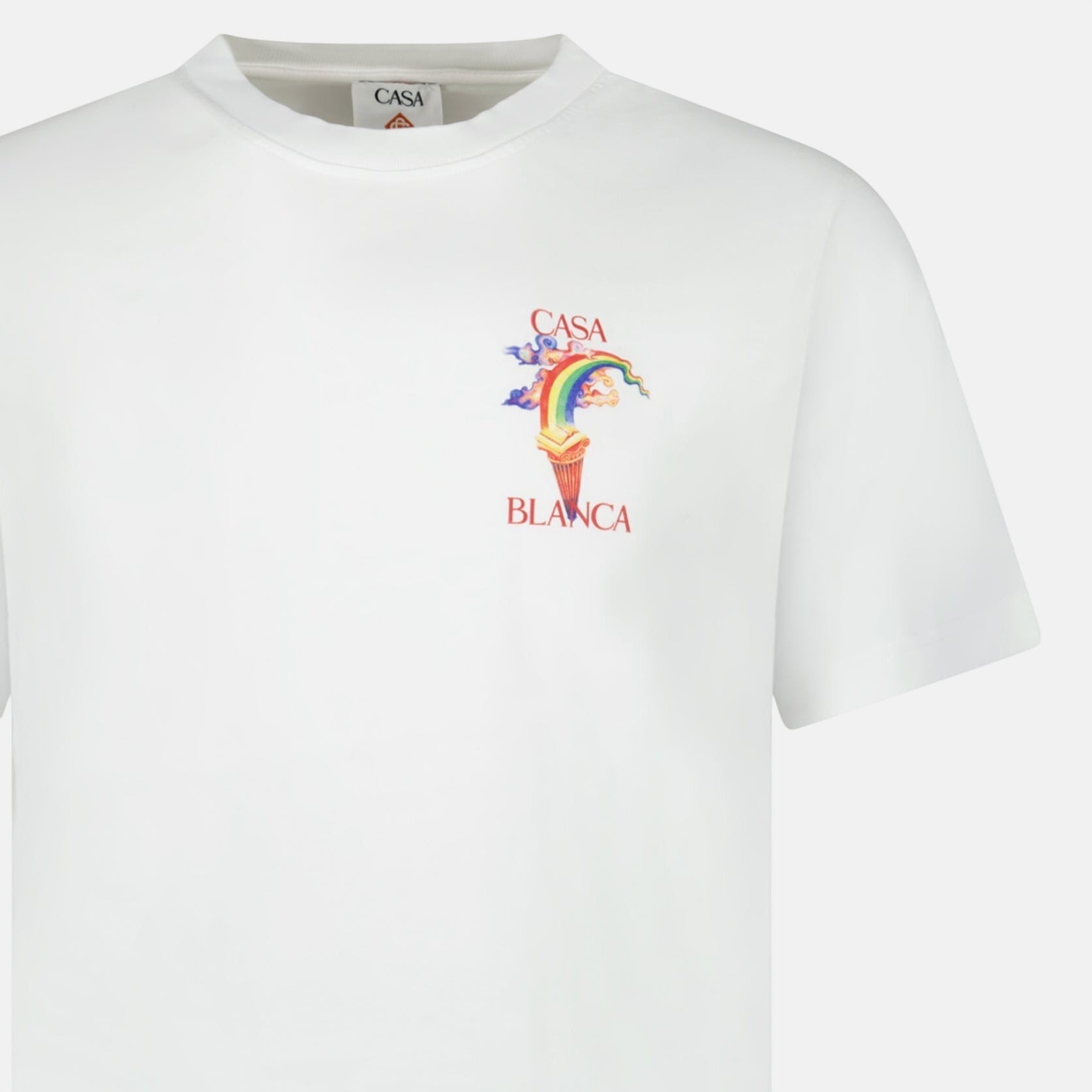 Casablanca Nature Teacher Organic Cotton T-Shirt White – C12 | Studio DOS by Designer Outlet Sales