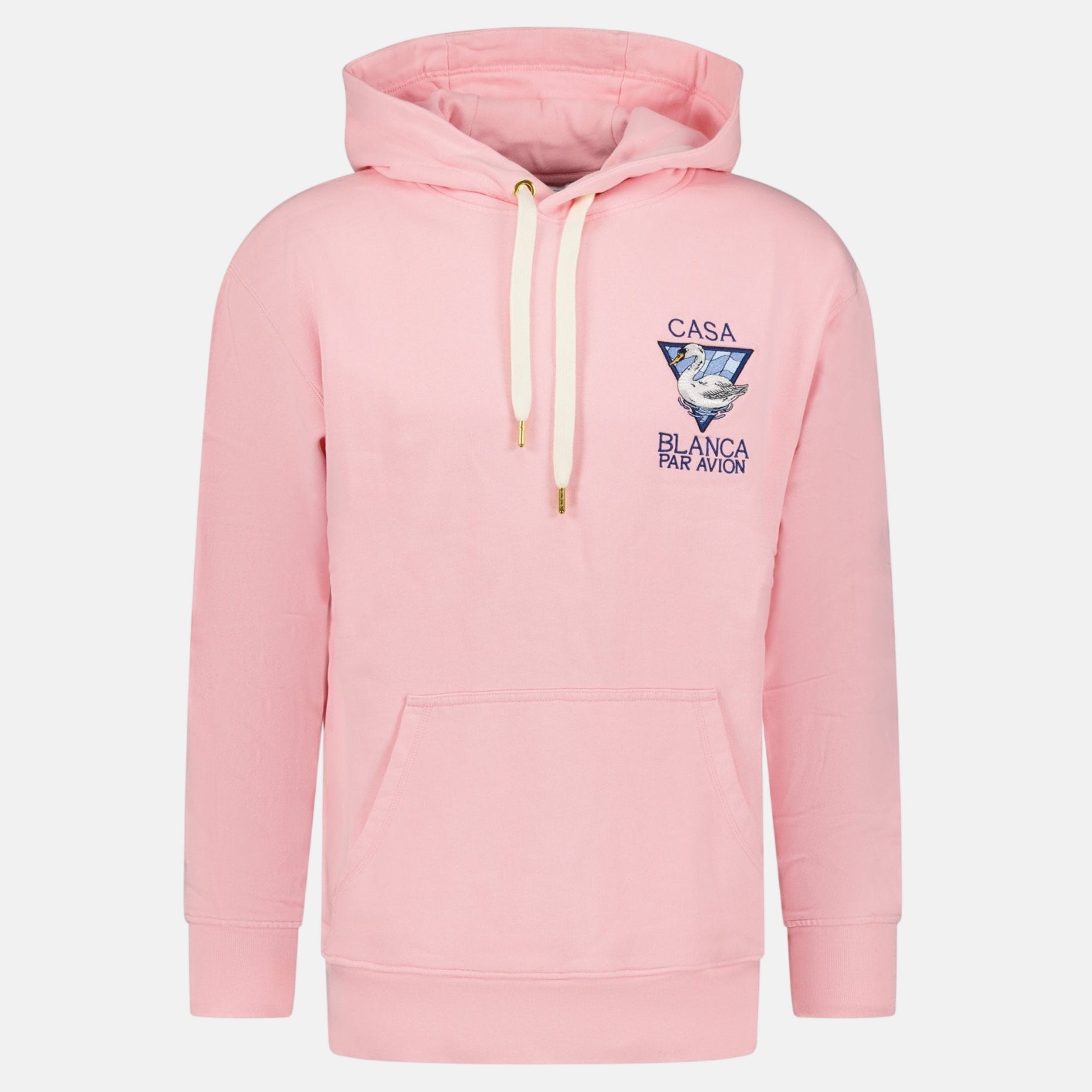 Casablanca Par Avion Embroidered Hooded Sweatshirt Pink – A43 | Studio DOS by Designer Outlet Sales