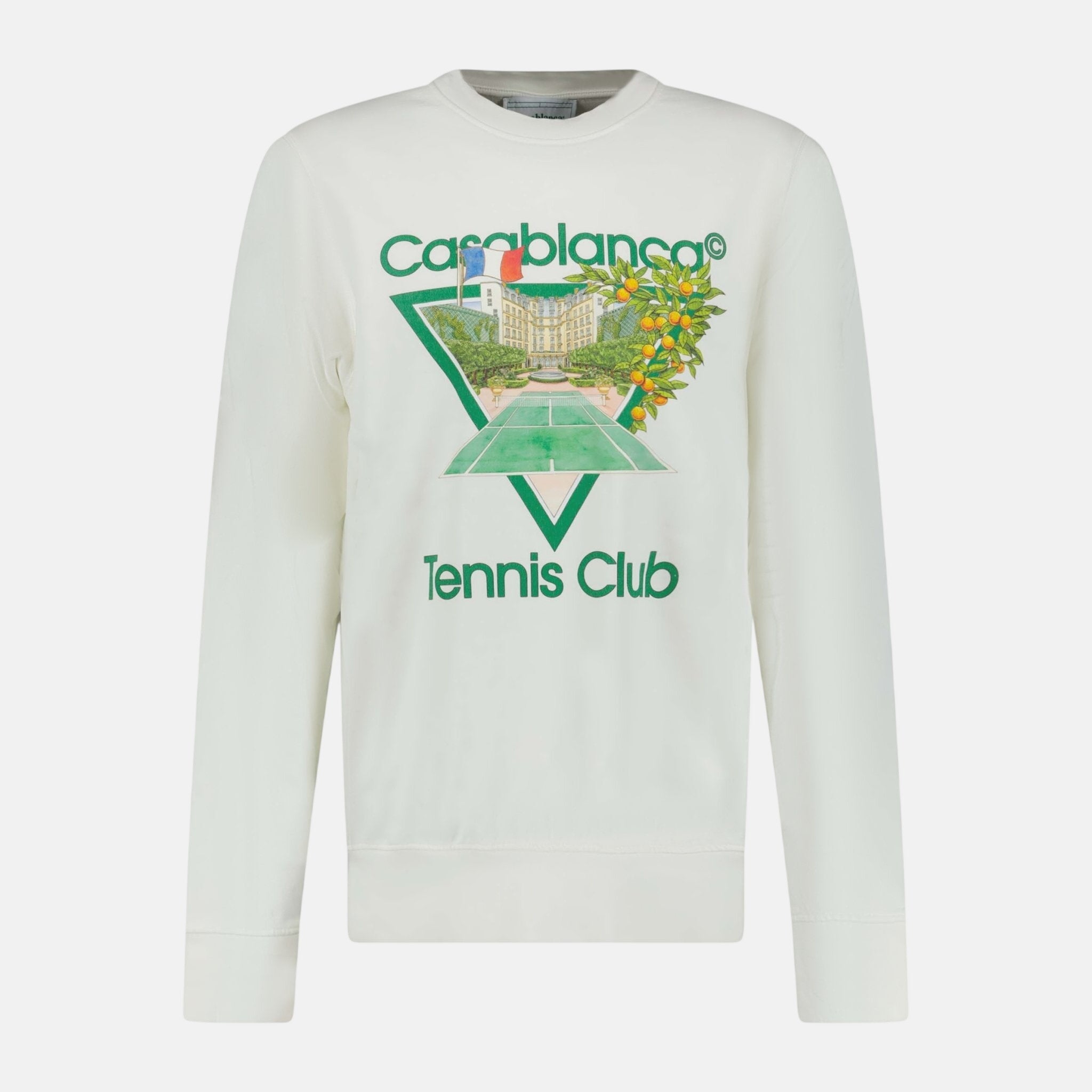 Casablanca 'Tennis Club' Sweatshirt Cream – C20 | Studio DOS by Designer Outlet Sales