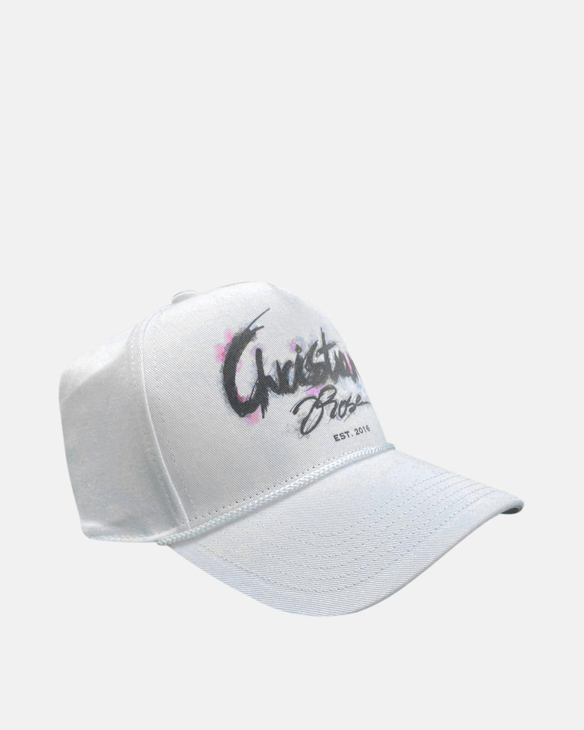 CHRISTIAN ROSE SIGNATURE SNAPBACK CAP WHITE – CHRISTIAN-ROSE-CR027-W-OS | Studio DOS by Designer Outlet Sales