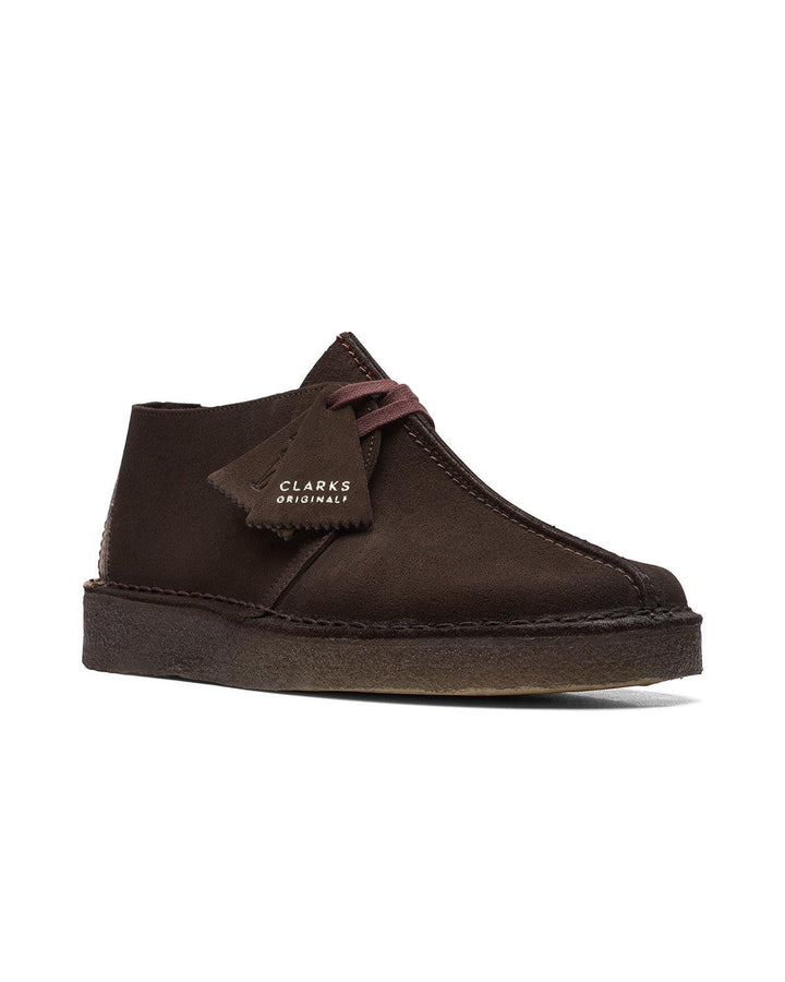 CLARKS ORIGINALS MENS DESERT TREK SHOES DARK BROWN SUEDE-Designer Outlet Sales