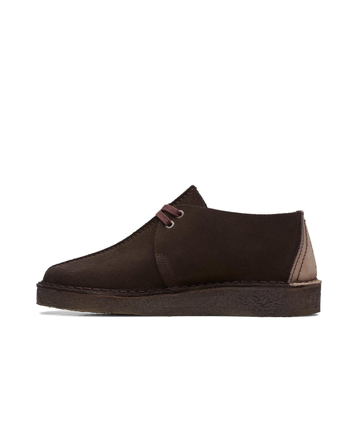 CLARKS ORIGINALS MENS DESERT TREK SHOES DARK BROWN SUEDE-Designer Outlet Sales