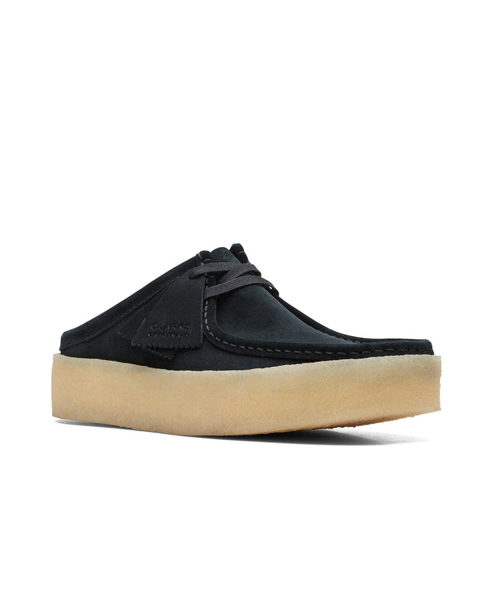 CLARKS ORIGINALS MENS WALLABEE CUP LO SHOES BLACK SUEDE-Designer Outlet Sales