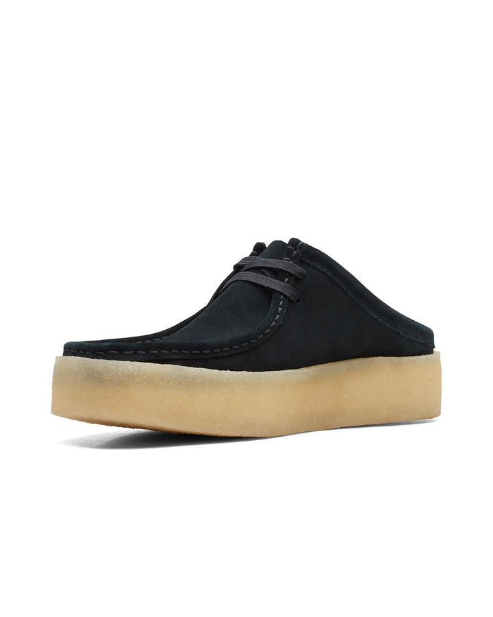 CLARKS ORIGINALS MENS WALLABEE CUP LO SHOES BLACK SUEDE-Designer Outlet Sales