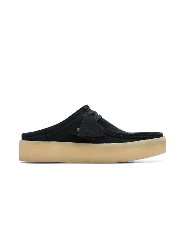 CLARKS ORIGINALS MENS WALLABEE CUP LO SHOES BLACK SUEDE-Designer Outlet Sales