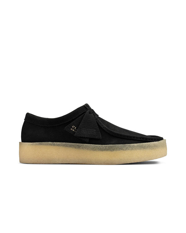 CLARKS ORIGINALS MENS WALLABEE CUP SHOES BLACK NUBUCK-Designer Outlet Sales