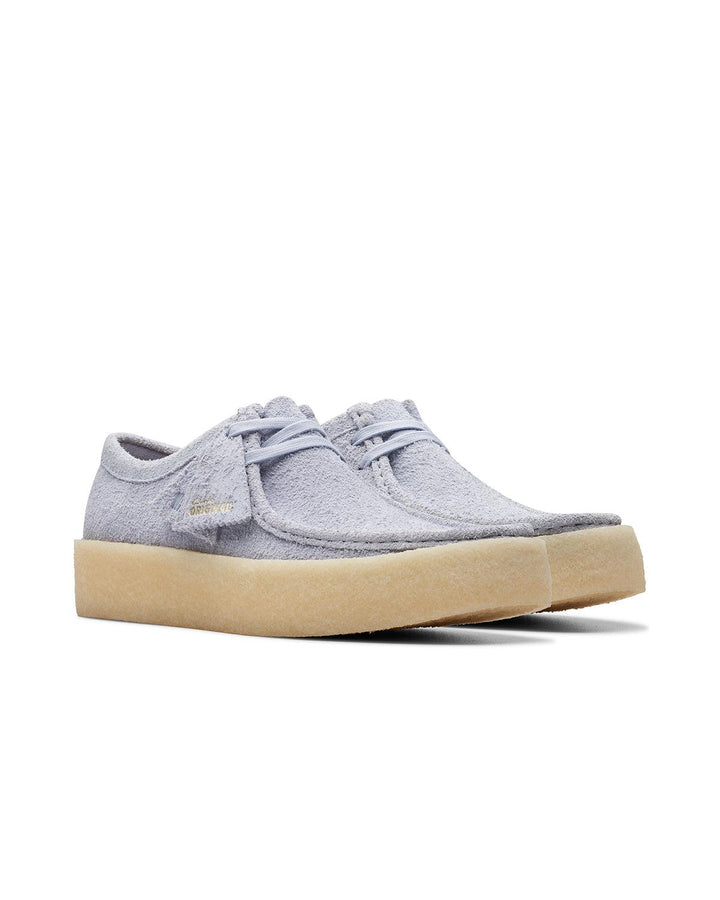 CLARKS ORIGINALS MENS WALLABEE CUP SHOES CLOUD GREY SUEDE-Designer Outlet Sales