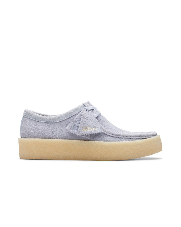 CLARKS ORIGINALS MENS WALLABEE CUP SHOES CLOUD GREY SUEDE-Designer Outlet Sales