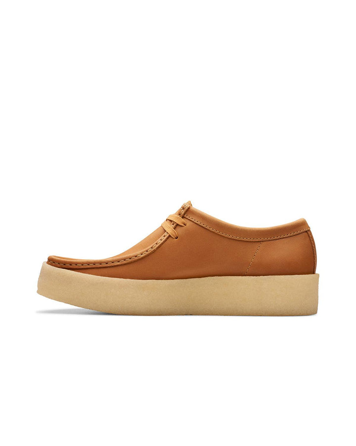 CLARKS ORIGINALS MENS WALLABEE CUP SHOES MID TAN LEATHER-Designer Outlet Sales