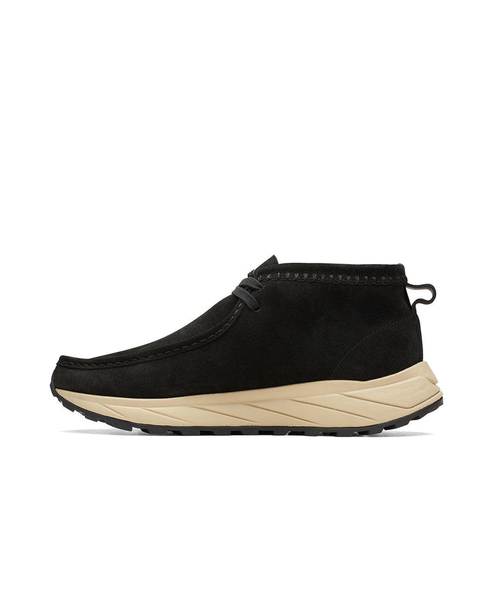 CLARKS ORIGINALS MENS WALLABEE EDEN BOOTS BLACK SUEDE-Designer Outlet Sales