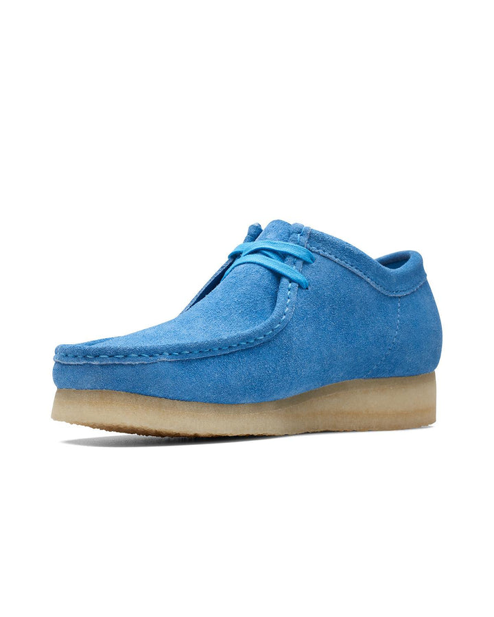 CLARKS ORIGINALS MENS WALLABEE SHOES BRIGHT BLUE-Designer Outlet Sales