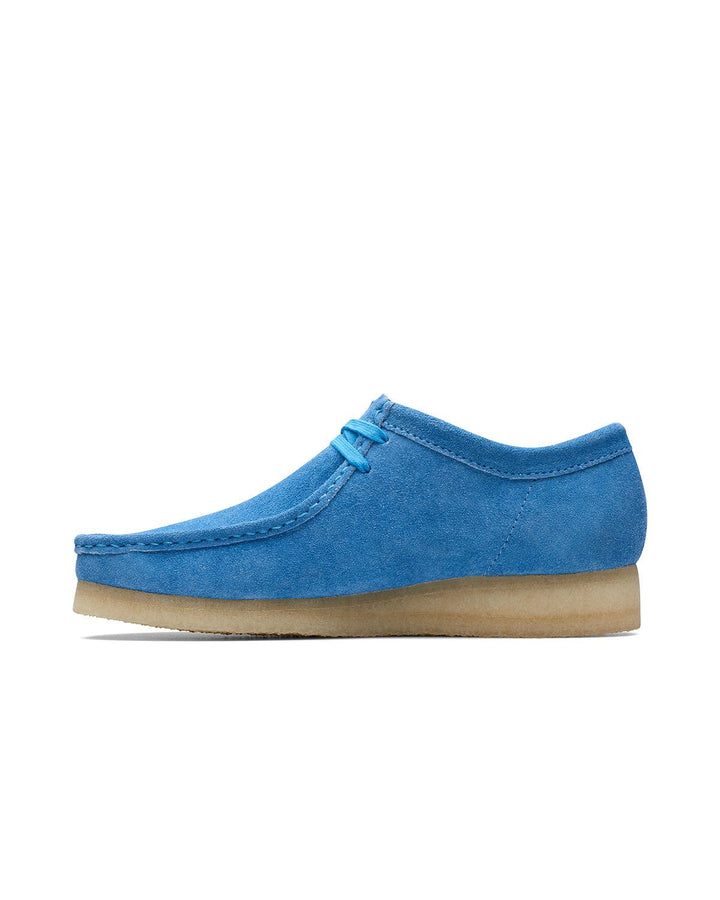 CLARKS ORIGINALS MENS WALLABEE SHOES BRIGHT BLUE-Designer Outlet Sales