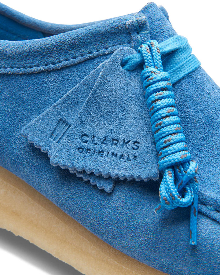 CLARKS ORIGINALS MENS WALLABEE SHOES BRIGHT BLUE-Designer Outlet Sales