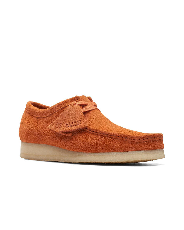 CLARKS ORIGINALS MENS WALLABEE SHOES BURNT ORANGE-Designer Outlet Sales