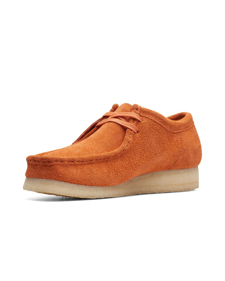 CLARKS ORIGINALS MENS WALLABEE SHOES BURNT ORANGE-Designer Outlet Sales