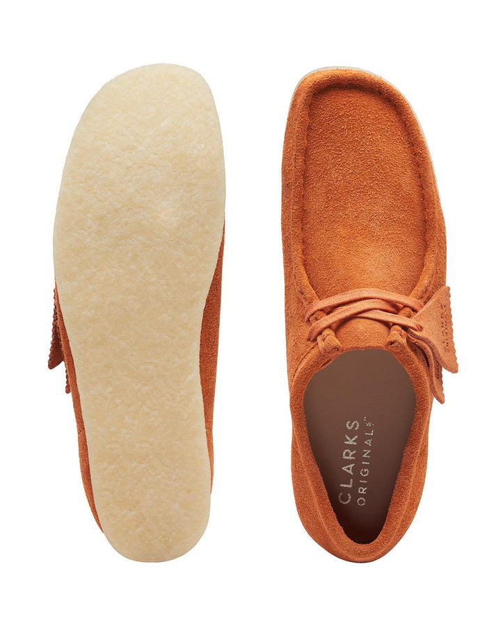 CLARKS ORIGINALS MENS WALLABEE SHOES BURNT ORANGE-Designer Outlet Sales