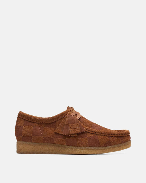 CLARKS ORIGINALS MENS WALLABEE SHOES COLA CHECK-Designer Outlet Sales