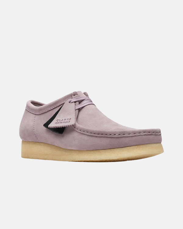 CLARKS ORIGINALS MENS WALLABEE SHOES MAUVE SUEDE-Designer Outlet Sales