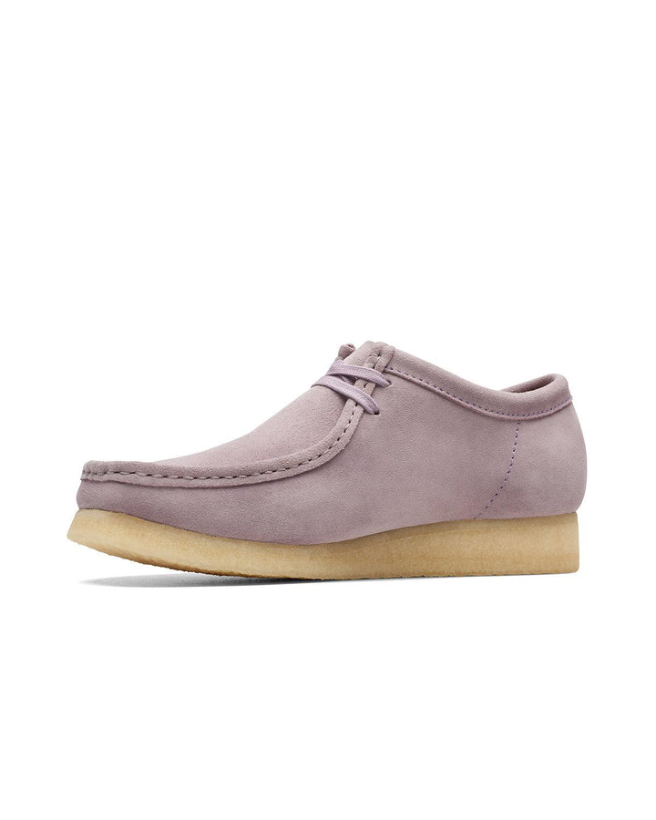 CLARKS ORIGINALS MENS WALLABEE SHOES MAUVE SUEDE-Designer Outlet Sales