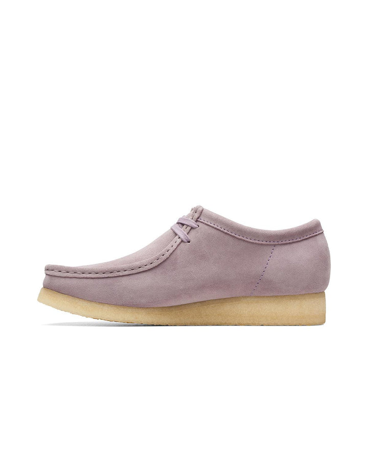 CLARKS ORIGINALS MENS WALLABEE SHOES MAUVE SUEDE-Designer Outlet Sales