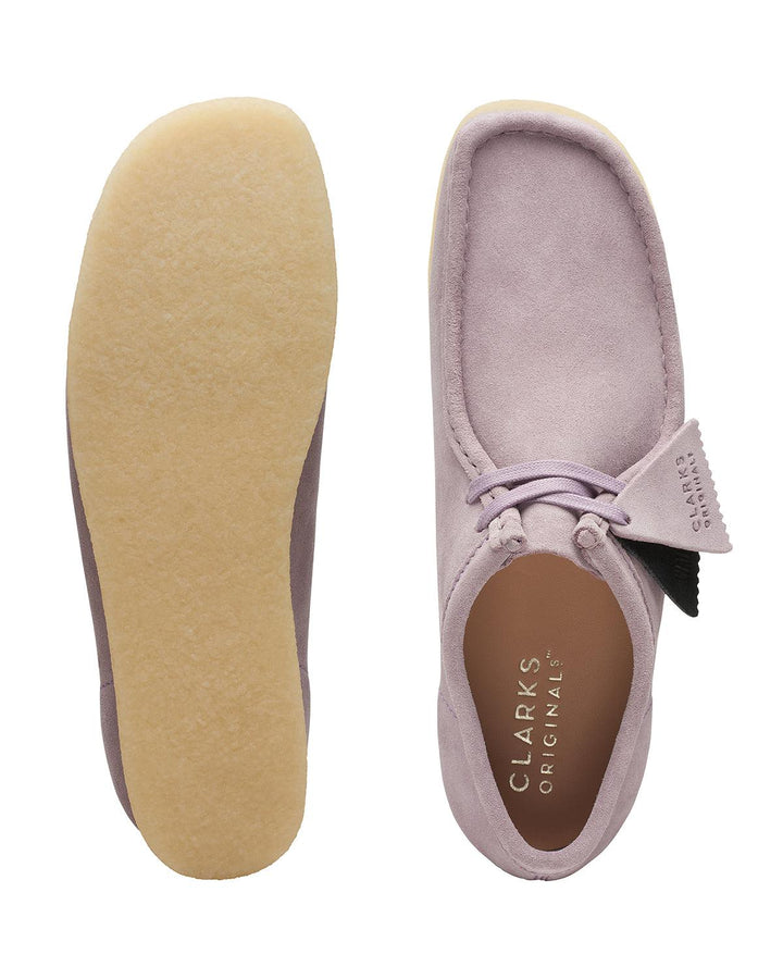 CLARKS ORIGINALS MENS WALLABEE SHOES MAUVE SUEDE-Designer Outlet Sales