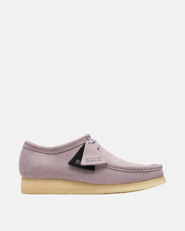 CLARKS ORIGINALS MENS WALLABEE SHOES MAUVE SUEDE-Designer Outlet Sales