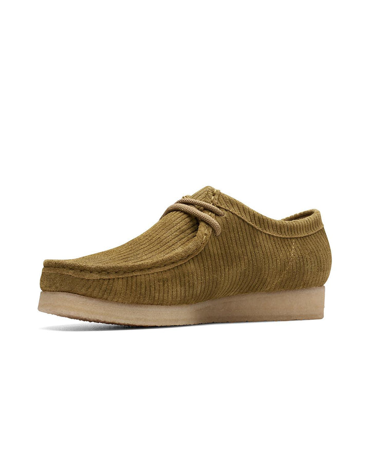 CLARKS ORIGINALS MENS WALLABEE SHOES MID GREEN-Designer Outlet Sales