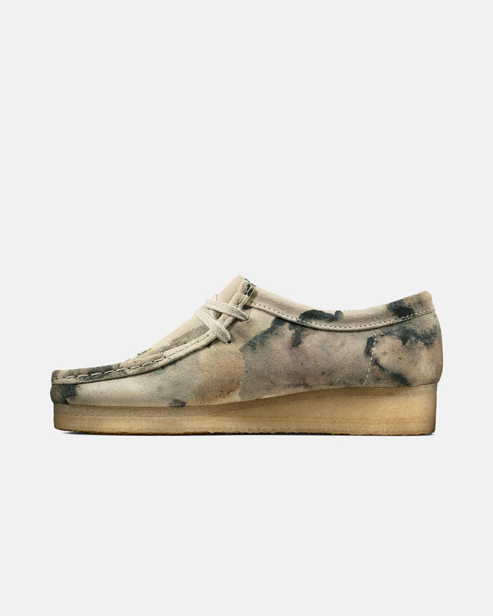 CLARKS ORIGINALS MENS WALLABEE SHOES OFF WHITE CAMO-Designer Outlet Sales