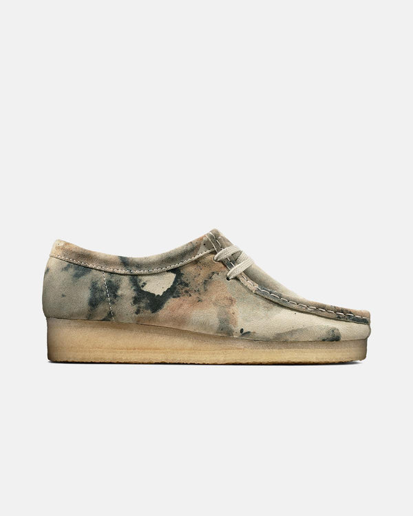 CLARKS ORIGINALS MENS WALLABEE SHOES OFF WHITE CAMO-Designer Outlet Sales