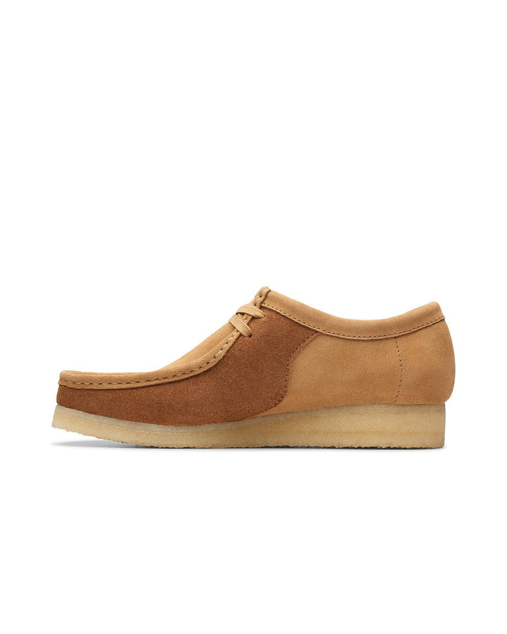 CLARKS ORIGINALS MENS WALLABEE SHOES TAN COMBI-Designer Outlet Sales