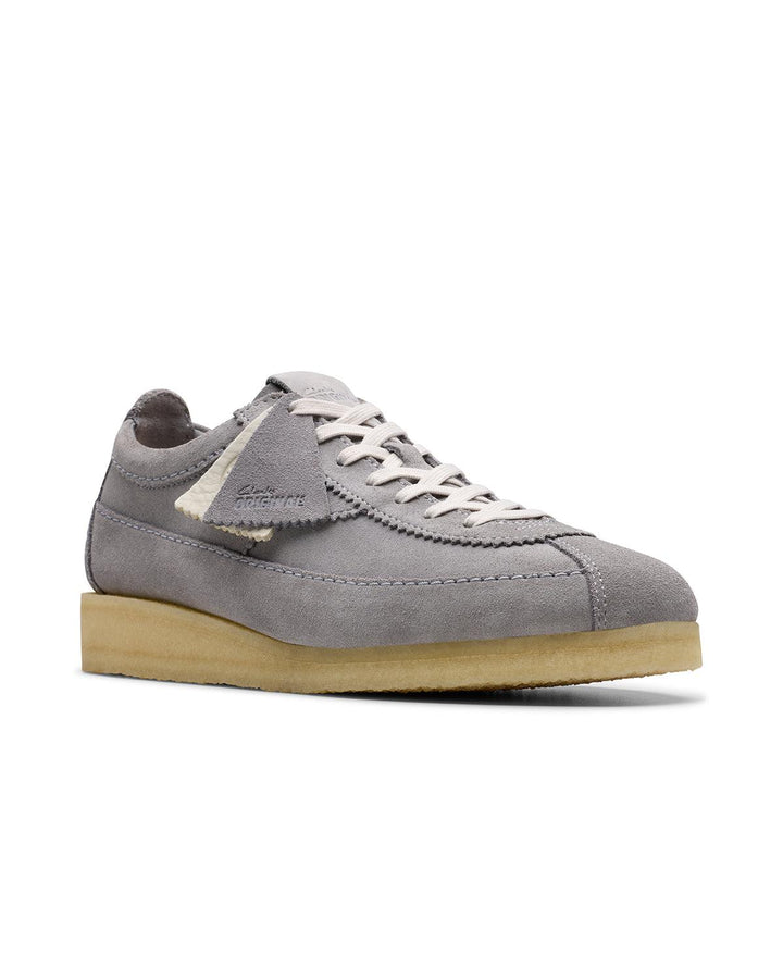 CLARKS ORIGINALS MENS WALLABEE TOR TRAINERS STEEL GREY SUEDE-Designer Outlet Sales